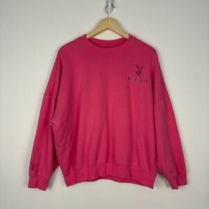 Playboy x Pac Sun pink crewneck sweatshirt size S